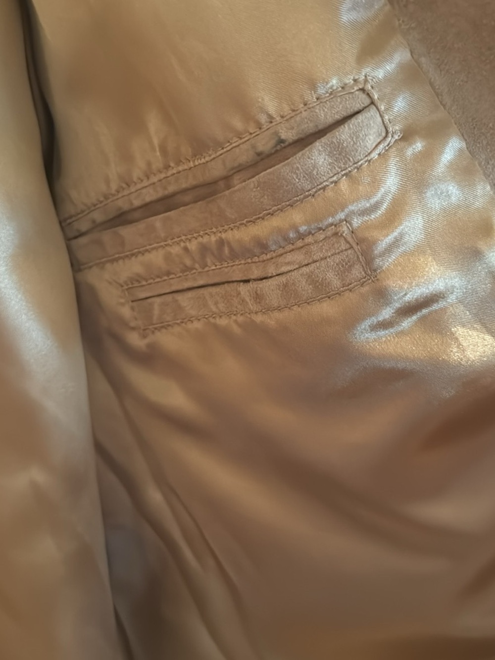 Scully Beige Men’s Suede Fringe Western Jacket - Picture 7 of 7